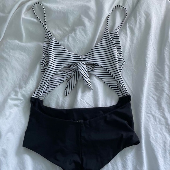 black and white striped one piece from subdued - Picture 2 of 4